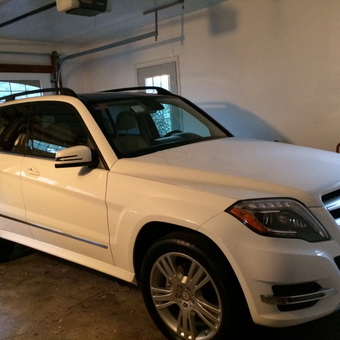 White Mercedes SUV in Clean Garage - Michael from North Potomac, MD