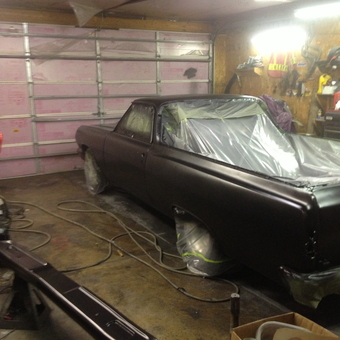 Classic car restoration garage with tools and lighting - The KilPil from Chicago, IL