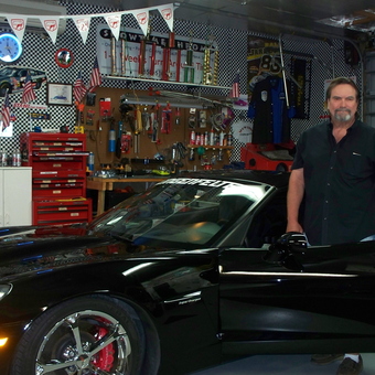 Corvette Garage with Tool Storage and Decor - My Man Cave from Pensacola, FL