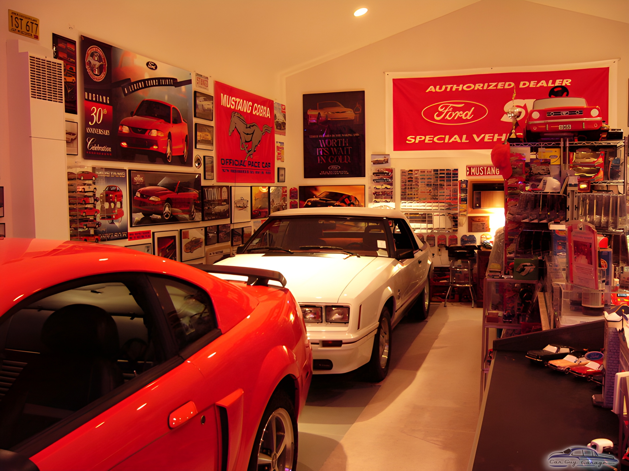 Ford Mustang Garage with Signs and Diecast Cars - Scott from Oconomowoc, WI