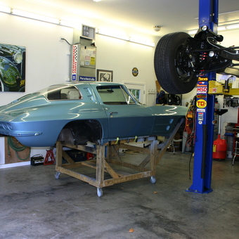 Classic Car Restoration Garage With Tools and Lift - Jerry Forthofer from Rockwell, NC