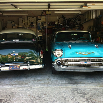 Classic Chevrolet Cars and Organized Garage Storage - Ken from Jacksonville, FL