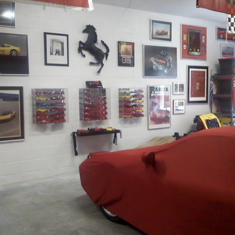 Ferrari Wall Art, Diecast Displays, and Storage Bins - Jay from Matthews, NC