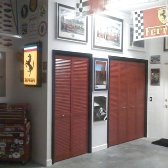 Ferrari Decor, Red Tool Chest, and Wall Art Garage - Jay from Matthews, NC