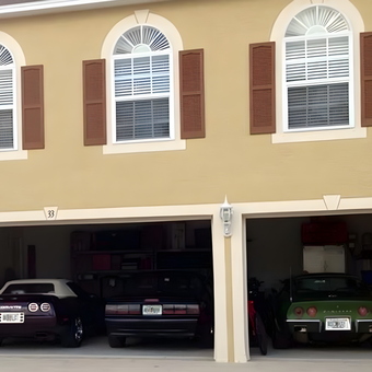 Three Classic Cars Parked in Spacious Home Garage - My rear end from Palm coast, FL
