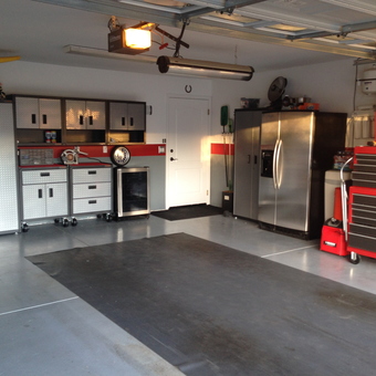 Organized Garage with Cabinets and Tool Chests - Kim Berlin from Atascadero, CA