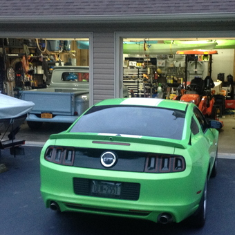 Organized Garage with Classic Truck, Tractor, and Sports Car - Maz from Sparrowbush, NY