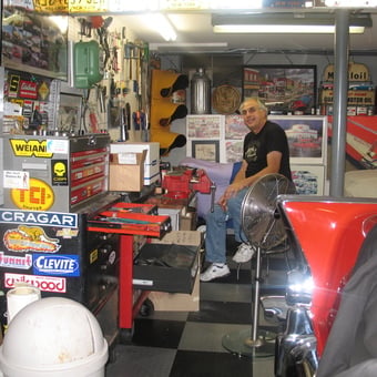 Classic Car Garage With Toolbox, Wall Art, and Tools - Hank from Dix Hills, NY