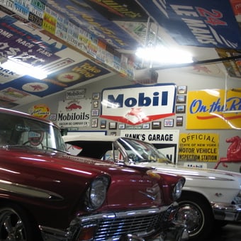Classic Cars with Vintage Garage Signs and License Plates - Hank from Dix Hills, NY