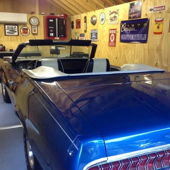Classic Car Garage With Wall Signs and Tools - Phil from Bridgewater, MA