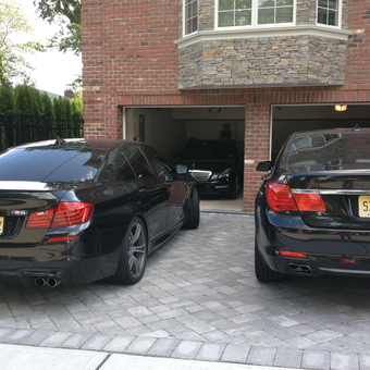 Luxury BMWs and Mercedes in Brick Driveway Garage - Nicholas from Hoboken, NJ