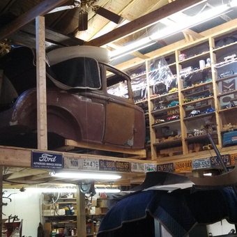 Classic Car Body, License Plates, and Collectibles Display - TommyT from Williamsburg, VA
