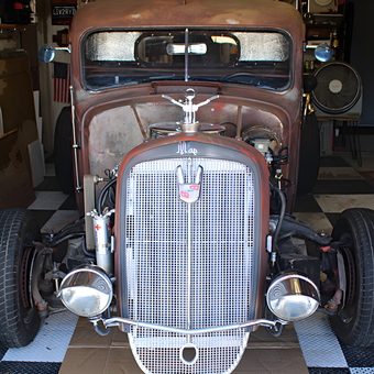 Classic rat rod hot rod with vintage grille and headlights - Pete from Phoenix, AZ