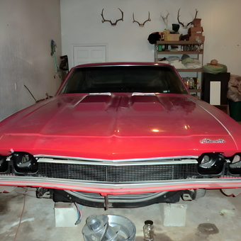 Classic Red Chevrolet Restoration in Organized Garage - cudaman from Hahira, GA