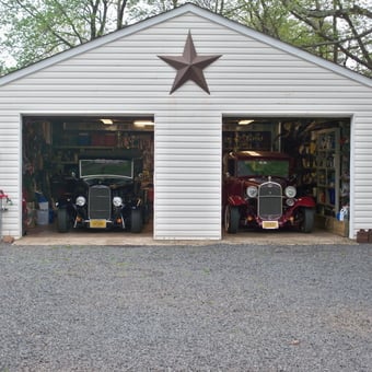Classic Car Garage with Wall Storage and Tools - Dallas from Gainesville, VA