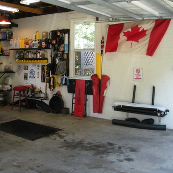 Organized garage with shelves, tools, and storage - dbd74mgb from Frederick, MD