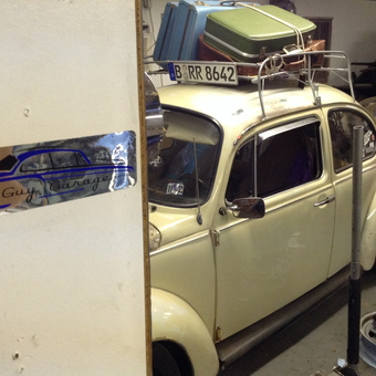 Classic VW Beetle with Luggage Rack in Garage - Shaun from Bechtelsville, PA