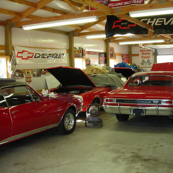 Classic Chevy Cars and Garage Decor - Joe from Elk Park, NC