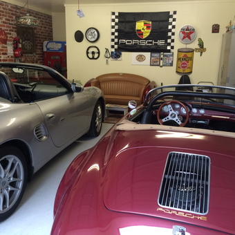 Porsche Garage with Retro Decor and Wall Signs - Jimbo from Lake Charles, LA