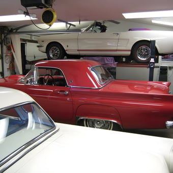 Classic Cars and Car Lift in Organized Garage - cobrajeff from Edgewater, FL