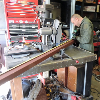 Metal Workbench With Power Tools and Tool Chest - John Garner from San Antonio, TX