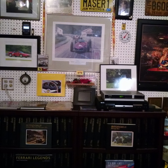Automotive Wall Art, Books, and Collectibles Display - David from BROOKFIELD, WI