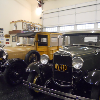 Classic Ford Model A Cars and Garage Decor - Glenn from Camino, CA