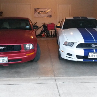 Two Ford Mustangs and Garage Storage Solutions - Sam from Lubbock, TX