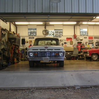 Classic Car Garage with Tools and Wall Signs - Jim from Southlake, TX