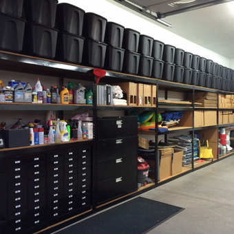 Organized Garage Storage Shelves and Cabinets - Laura from Chino, CA