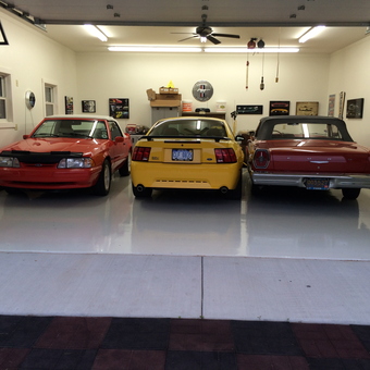 Classic Car Garage with Mustang Decor - Chris from Portage, MI