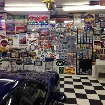 Corvette Neon Sign, Route 66 Decor, Diecast Cars Wall - Randall from Pahrump, NV