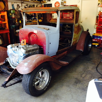 Classic Car Restoration Garage with Tools and Shelving - Hugh from Lewisville, TX