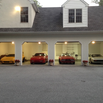 Four Car Garage with Classic Sports Cars - Jeff from Malvern, PA