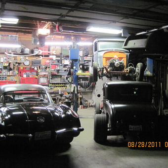 Classic Cars and Hot Rods in Well-Equipped Garage - Larry from American Fork, UT