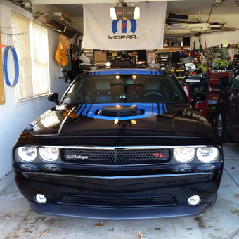 Organized garage with Dodge Challenger and wall storage - Jimbo from Lake Orion, MI