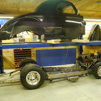 Classic Car Restoration on Four Post Lift - Steve from Courtice Ontario, Canada
