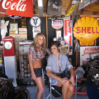 Vintage Gas Station Signs and Collectibles in Garage - Frank Williams from Thousand Oaks, CA