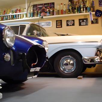 Classic Cars, Trophies, and Wall Decor in Garage - Rancheroboy from San Diego, CA