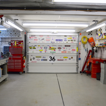 Organized garage with tool chests and workbench - Rick from Hurricane, WV