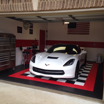 Organized Garage with Tool Chest and Car Display - Donald P from Athens, AL