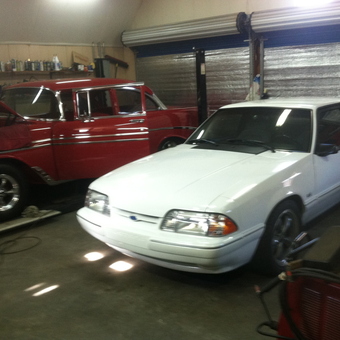 Classic Cars, Car Lift, and Tools in Garage - Bob's Rod Shop from Tallapoosa, GA