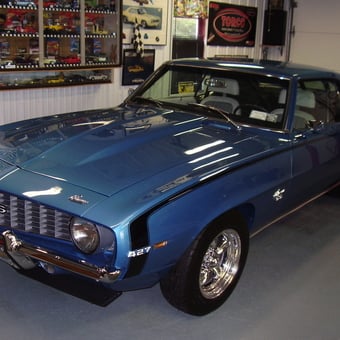 Classic Blue Camaro and Diecast Display - PRO-STREET STYLES from RANDOLPH, NY