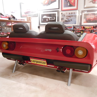 Ferrari GTO Car Sofa and Diecast Models Display - Michael Carpenter from Mesa, AZ