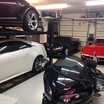 Four Car Garage with Car Lift and Motorcycle - Joseph from St. Augustine, FL