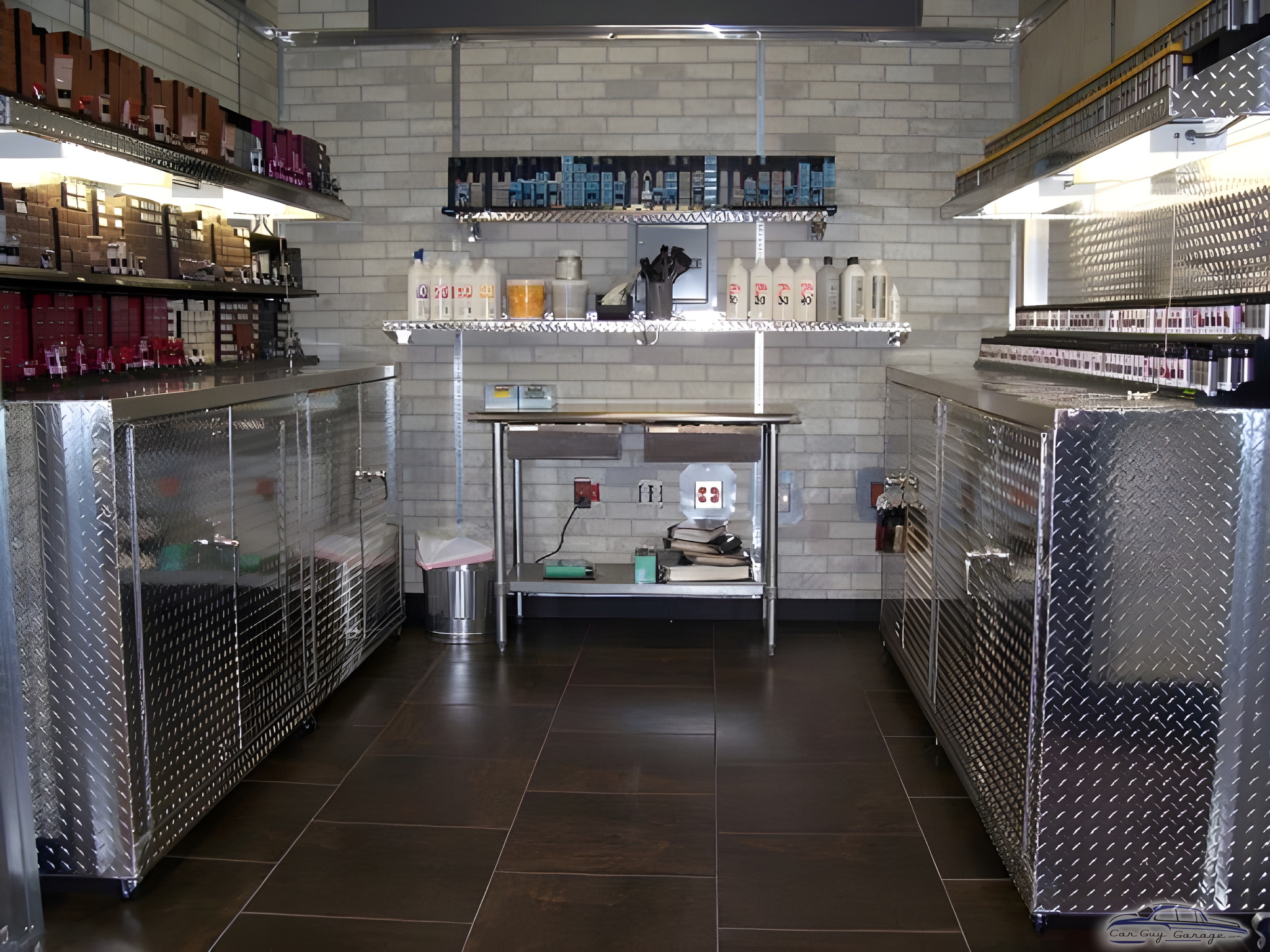 Diamond Plate Garage Cabinets and Shelving - Geo from Patchogue, NY