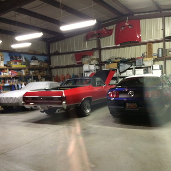 Classic Cars in Organized Garage with Wall Storage - John from Moab, UT