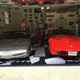 Corvette Garage with Vintage Signs and Decor - John from Pearcy, AR