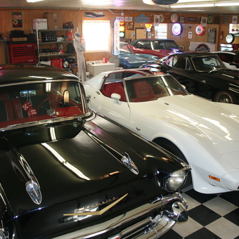 Classic Car Garage with Neon Signs and Tool Storage - CFCC from Murfreesboro, TN