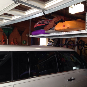Organized Garage with Overhead Storage and Wall Racks - Me. Don from Park Ridge, IL